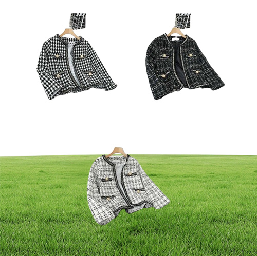 Suits Jacket Women Female Tweed Jacket Vintage Fashion Suit Jacket Blazer Femme Feminino Coat Festival S0810