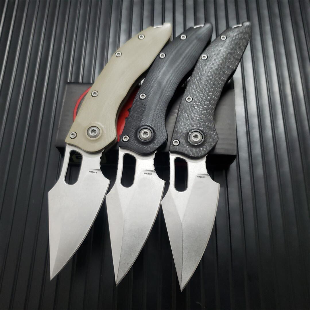 2-models Stitch RAM-LOK Manual Folding Knife M390MK Blade Combat Camp Hunt Pocket Knives Self-Defense Micro Cutting Tools
