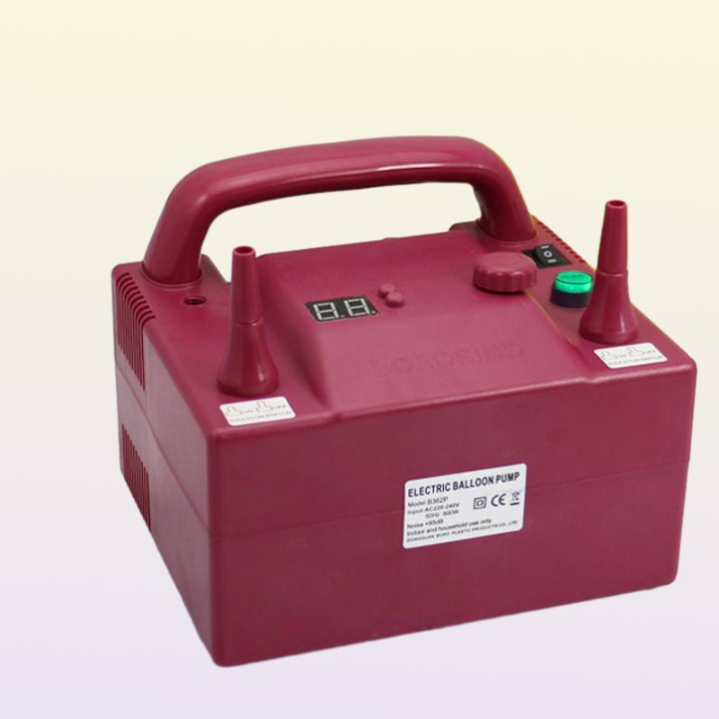 electric balloon pump inflator with timer air inflator for balloons with 2 nozzels9109363