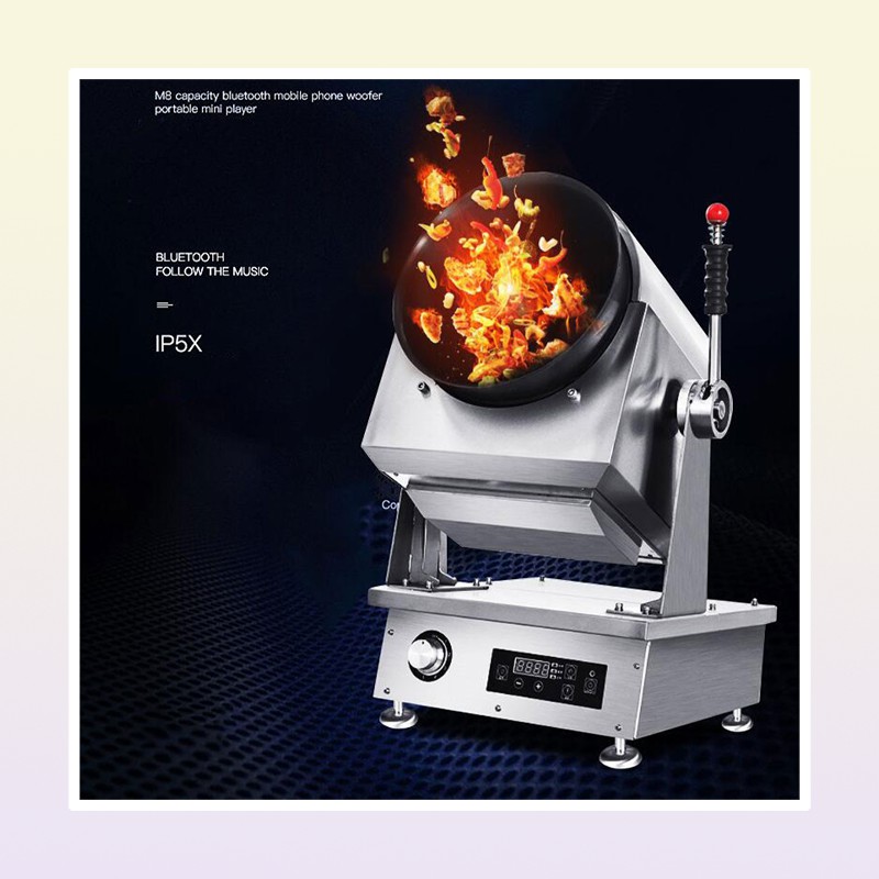 Helpful Restaurant Gas Cooking Machine Multi functional Kitchen Robot Automatic Drum Gas Wok Cooker Stove Kitchen Equipment