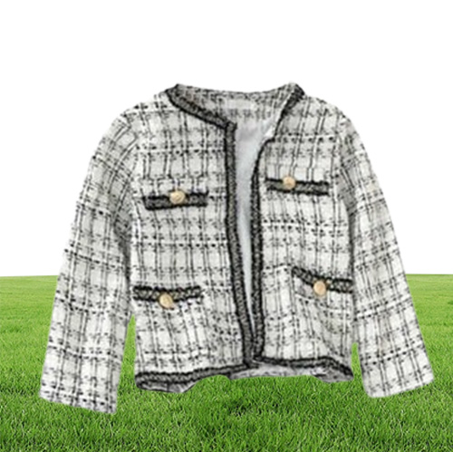 Suits Jacket Women Female Tweed Jacket Vintage Fashion Suit Jacket Blazer Femme Feminino Coat Festival S0810