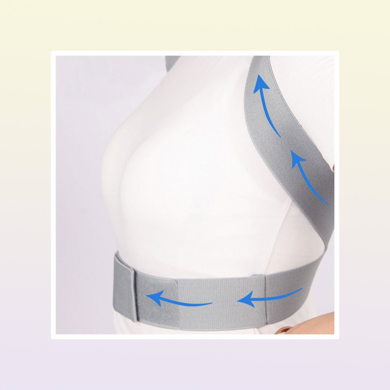 Posture Corrector Back Brace Clavicle Support Belt Corset Stop Slouching and Hunching Adjustable Trainer Unisex 220630