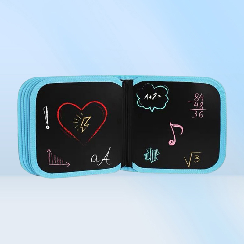 Magic Blackboard Eonal Child Games Coloring Books Kids Toys to Draw 6 Pages Erase Boards with Water Chalk Pens 220713