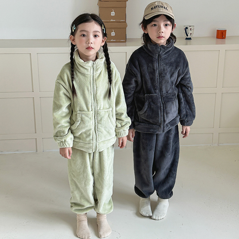 baby Tracksuit Kids Winter warm clothes Sets Baby boys girls Printed Sweatshirt Multicolors Two Pieces set Hoodie Coat Pants Clothing 96gSW251204