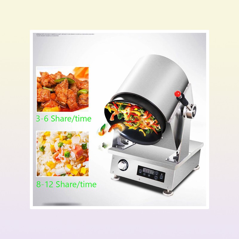 Helpful Restaurant Gas Cooking Machine Multi functional Kitchen Robot Automatic Drum Gas Wok Cooker Stove Kitchen Equipment