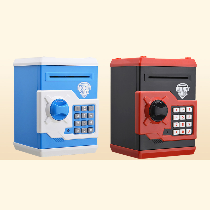 Electronic Piggy Bank Safe Box Money Boxes For Children Digital Coins Cash Saving Safe Deposit Mini ATM Machine Home Decoration LJ8258927