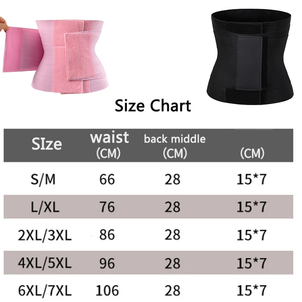 Wrap Waist Trainer Corset Slimming Sheath Woman Flat Belly Women Body Shapewear Waist Belt Tummy Compression Fitness Girdles 231225