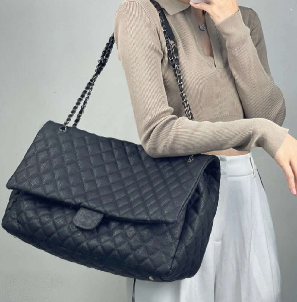 High quality Shopping bag totes 36CM Large Capacity Ladies Flap Designer Bags Classic Handbags Shoulder Bag Golden/Silver Metal Chains walet