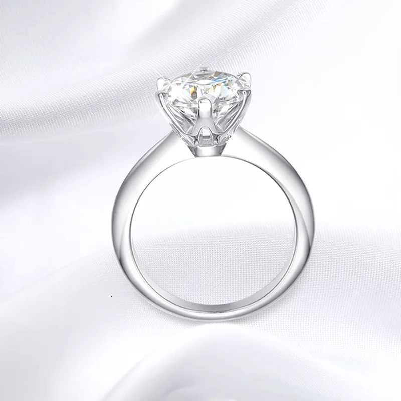 Smyoue GRA Certified 1-5CT Ring VVS1 Lab Diamond Solitaire Ring for Women Engagement Wedding Band Jewelry 231225