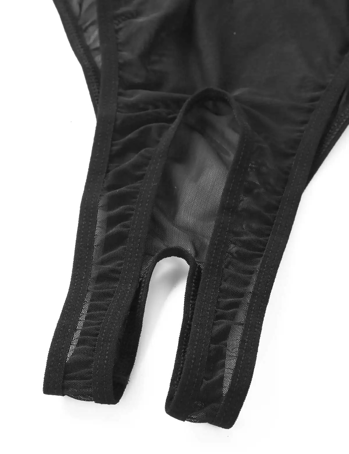 Women See Through Sheer Mesh Sexy Lingerie Bodysuit Open Cup Crotchless Thong Leotard Jumpsuit Erotic Underwear Sexy Sleepwear 231226