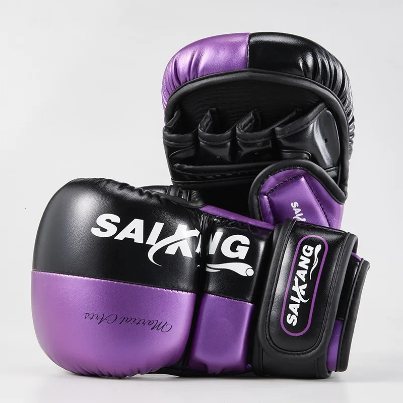 Boxing half finger MMA breathable training fierce fighting Tiger muay thai boxing gloves sanda fight boxe thai mma gloves pads 231225