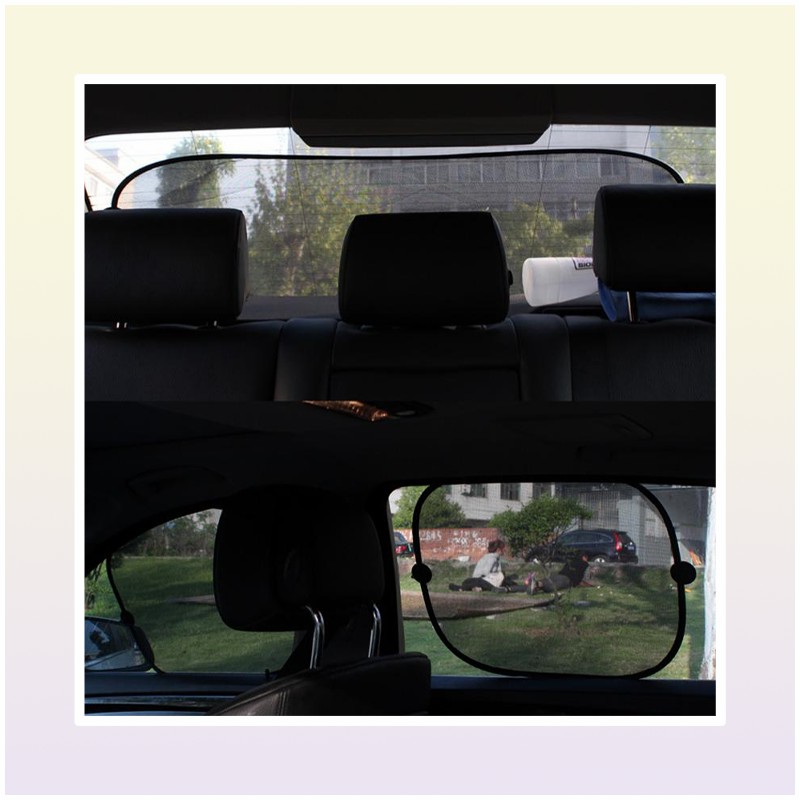 2025 new Car Sunshade 1 Set 4pcs Universal Window Sun Shade UV Rays Protector Black1436667 Free shipping