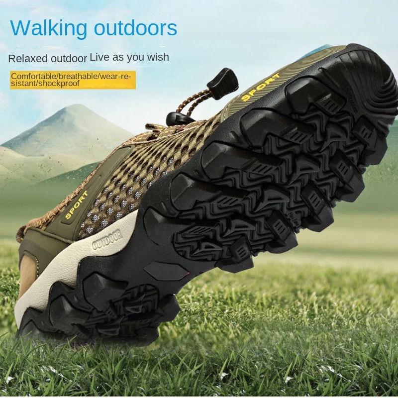 Hiking Shoes Men Summer Beach Outdoor Sandals Climbing Trekking Trainers Top Quality Outdoor SnerkersFashion Casual Wading Shoes 231226