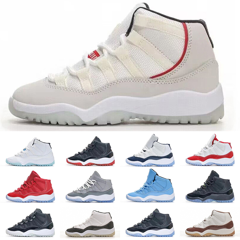 11S Basketball Shoes Gym Red Infant & Children toddler Gamma Blue Concord 11 trainers boy girl sneakers Space Jam Child Kids EUR 28-35