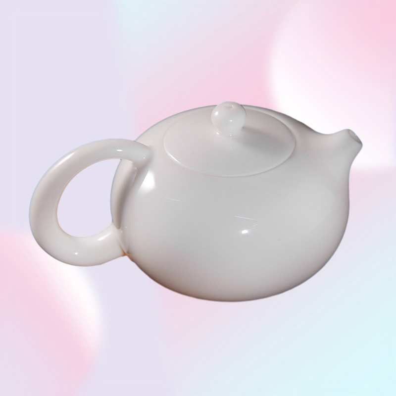 Dehua Ceramic Teapot White Porcelain Xishi Teapot Kungfu Set Household Handmade Lanolin Jade Small with Filter Single Pot3534824