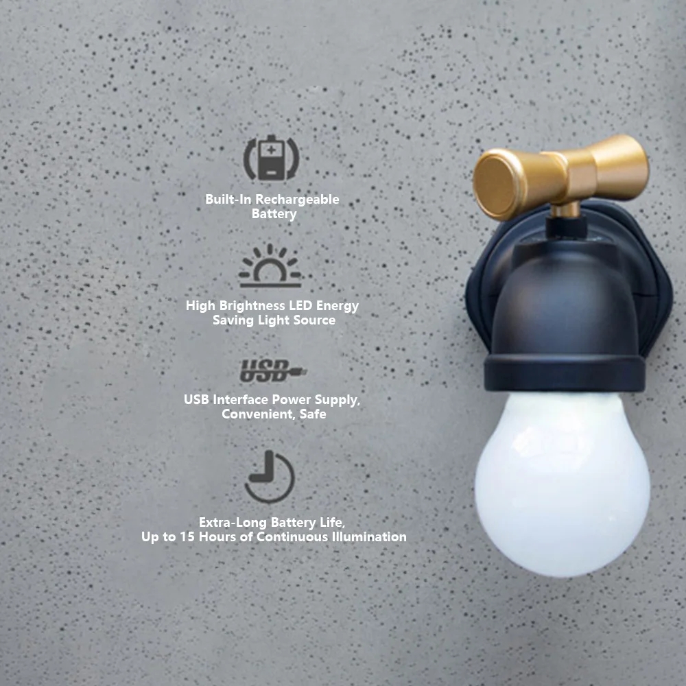 Rechargeable Voice Control Sensor LED Night Light Creative Tap for Home Decoration