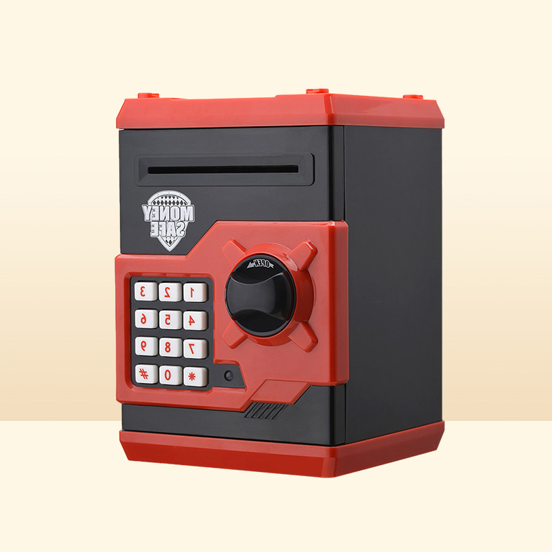 Electronic Piggy Bank Safe Box Money Boxes For Children Digital Coins Cash Saving Safe Deposit Mini ATM Machine Home Decoration LJ8258927