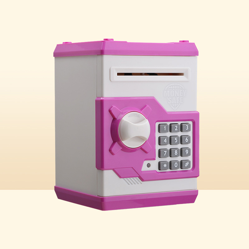 Electronic Piggy Bank Safe Box Money Boxes For Children Digital Coins Cash Saving Safe Deposit Mini ATM Machine Home Decoration LJ8258927
