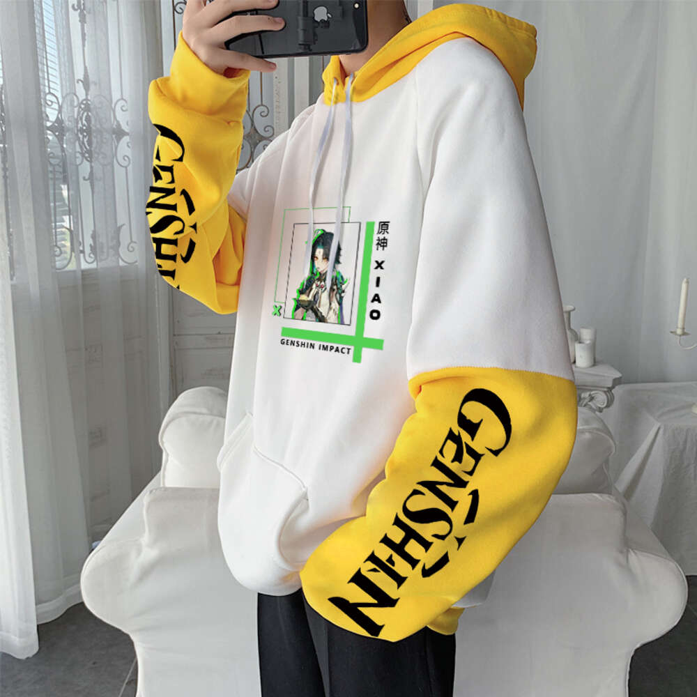Haruku Open World Adventure Game Genshin Impact Xiao Cool Cartoon Men Hoodies Aesthetic Women Winter Long Sleeve Sweatshirts