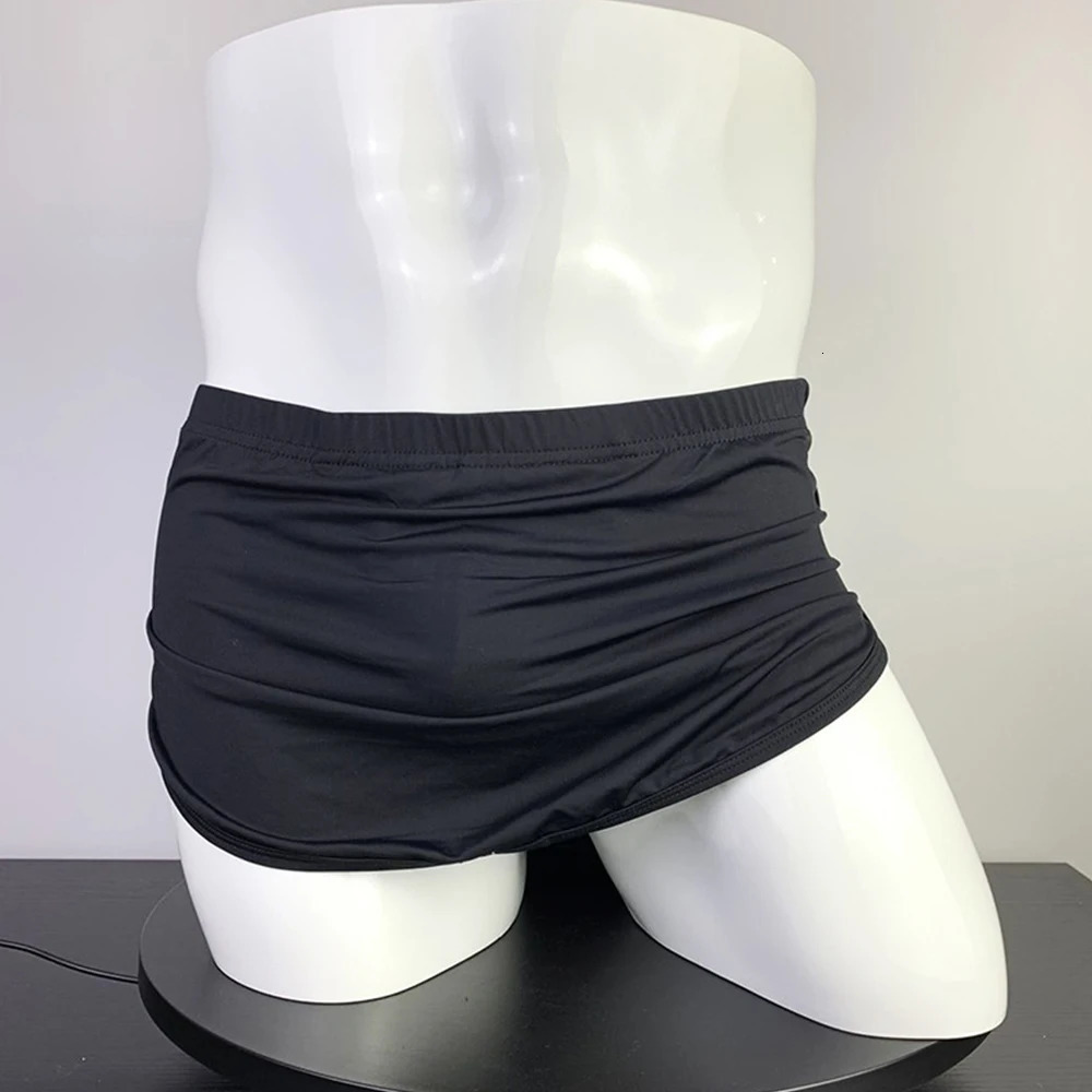 Removeable Bugle Pouch Mens Soft Comfort Home Shorts Boxers Pants Sexy Underwear Briefs Trunks Breathable Underpants 231226