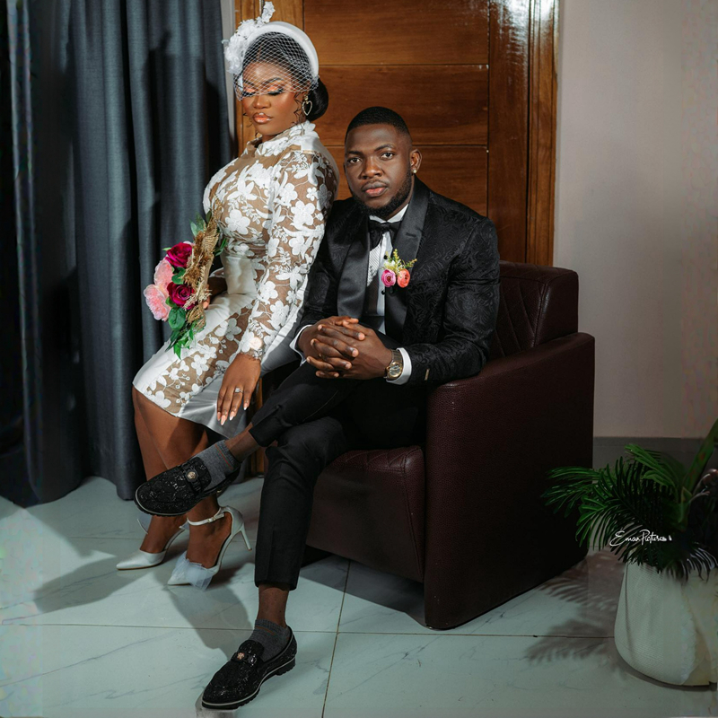 R&W Plus Size Illusion Trumpet Wedding Bride Tea Length Mermaid Long Sleeves Elegant Bridal Dress African Arabic Tulle Short Gown for Marriage Black W