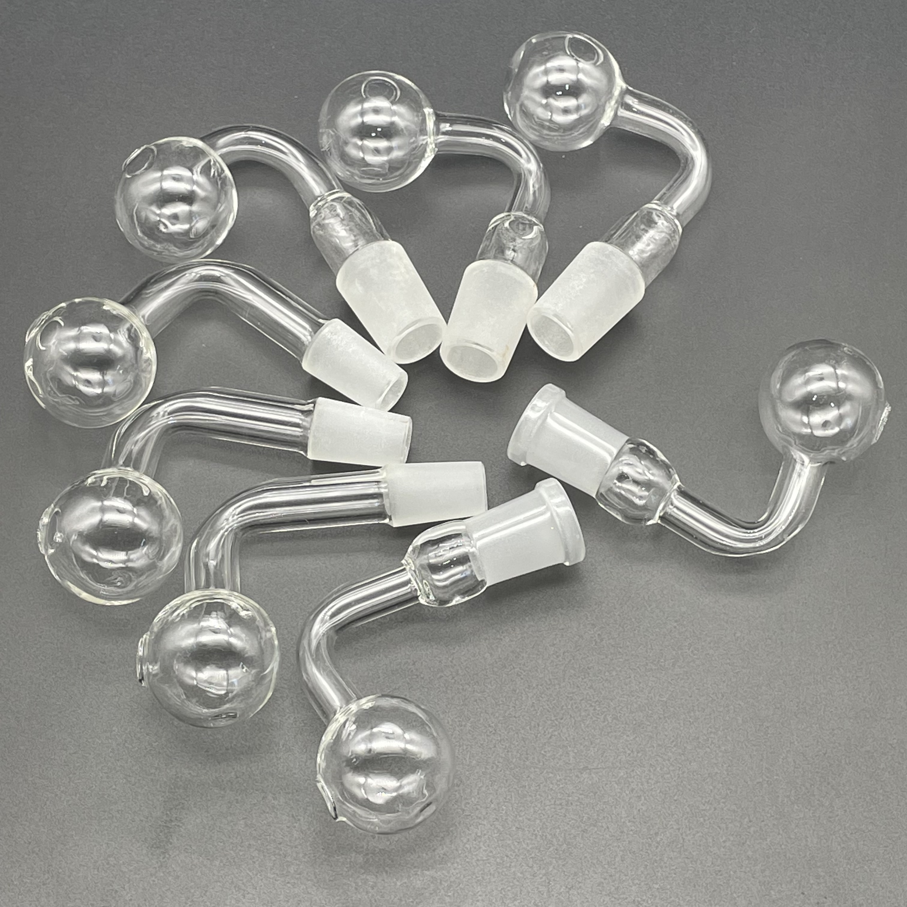 Glass oil burner pipe glass pipes 10mm 14mm 18mm male 30mm ball color oil burner for bubbler water pipes bong