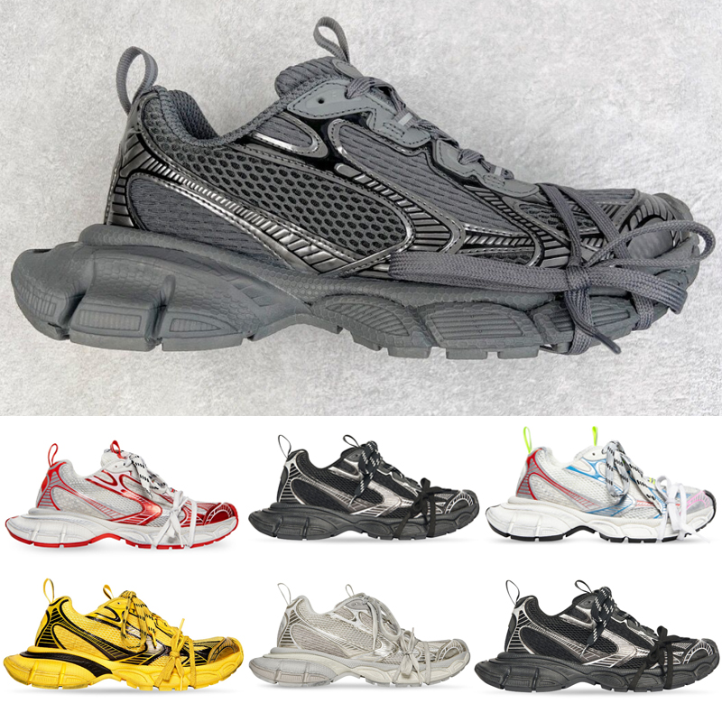 Designer 3XL Sneaker Casual Shoes Mens Paris Phantom sneakers Mens Women Retro Daddy Shoe Black White mesh comfortable nylon Sneaker Breathable Dad Trainer shoes