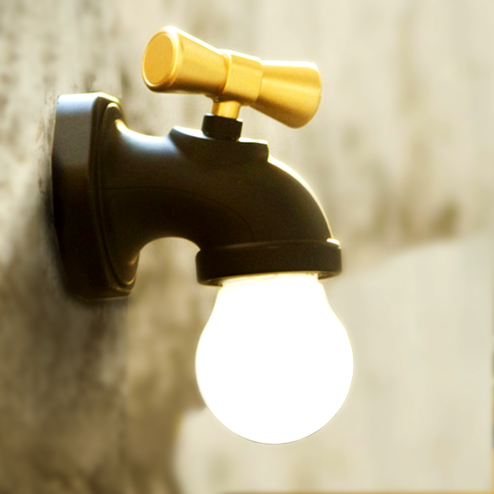 Rechargeable Voice Control Sensor LED Night Light Creative Tap for Home Decoration