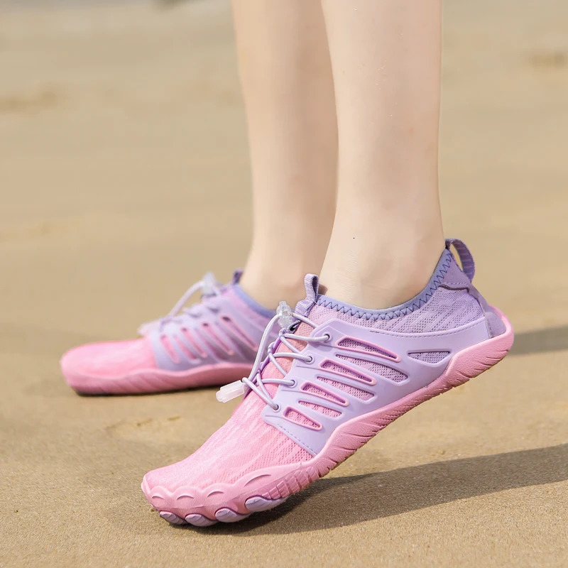 Men Mesh Beach Shoes Barefoot Upstream Beach Surfing Shoes Non-slip Quick Dry River Aqua Shoes Swimming Fishing Boating Water 231226