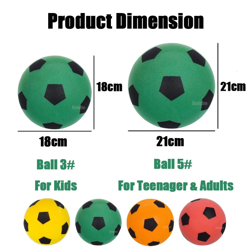 Silent Soccer Ball Size 5 Indoor Silent Foam Football Size 3 Mute Bouncing Ball Air Bounce Silent Basketball Ball Silent Ball PU 231225