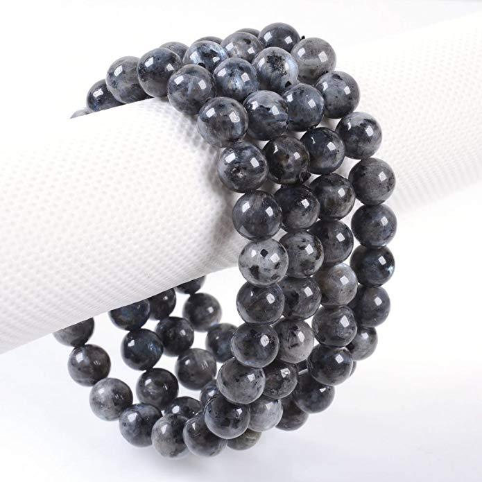 Handmade Beads Bracelet Unisex Natural Stone Round Elastic Crystal Bangle Chakra Treatment Gift Couple Jewelry 8mm Beaded Bracelets
