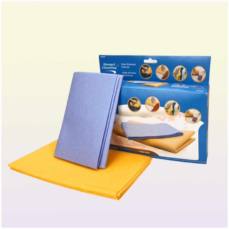 TCHY 8pcs Towel Nonwoven Shamwow Absorbent Dish Cloth Antigrease Washing Cleaning Rags for Home and Kitchen Car Wiper3027136