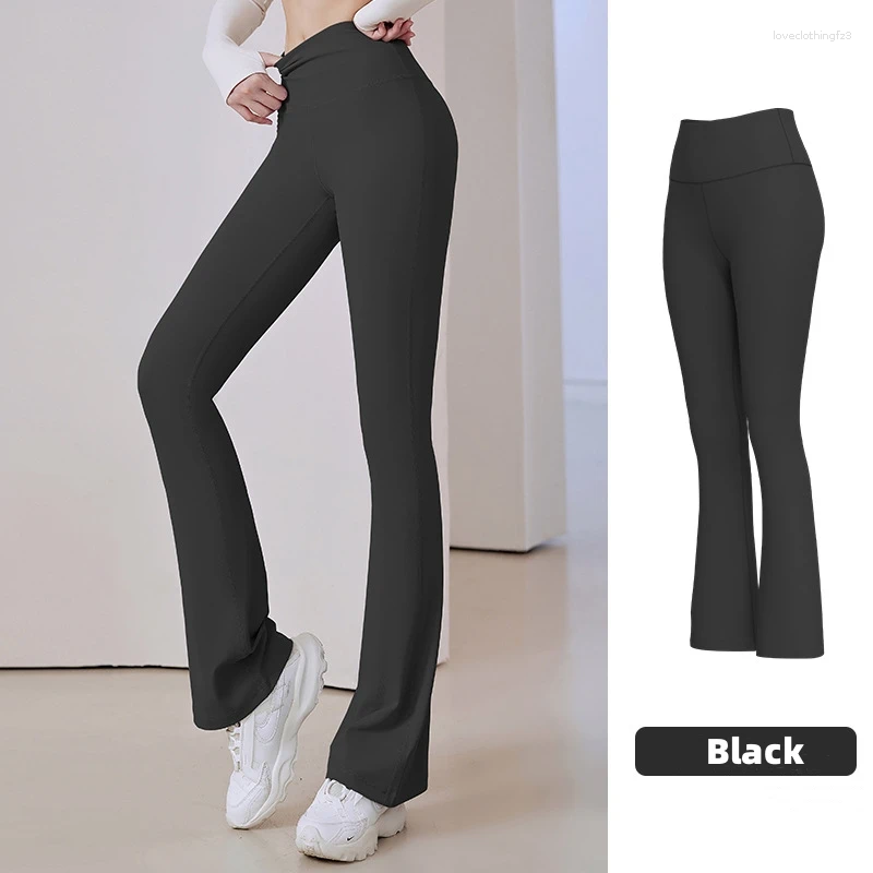 Active Pants Flare Leggings Yoga Women High Waist Slimming Sports Pant Quick Drying Gym Tight Dance