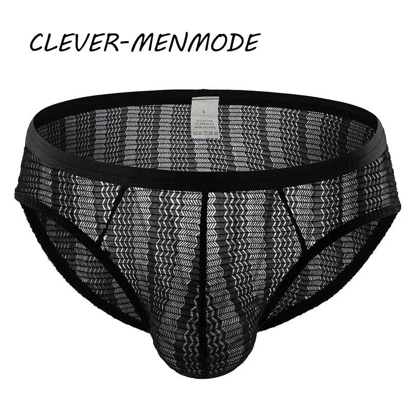 Men's Sexy Seamless Transparent Underwear Sheer Thong G String U Convex Lace Lingerie Erotic Sissy Bikini Miniature Mini Panties 231226