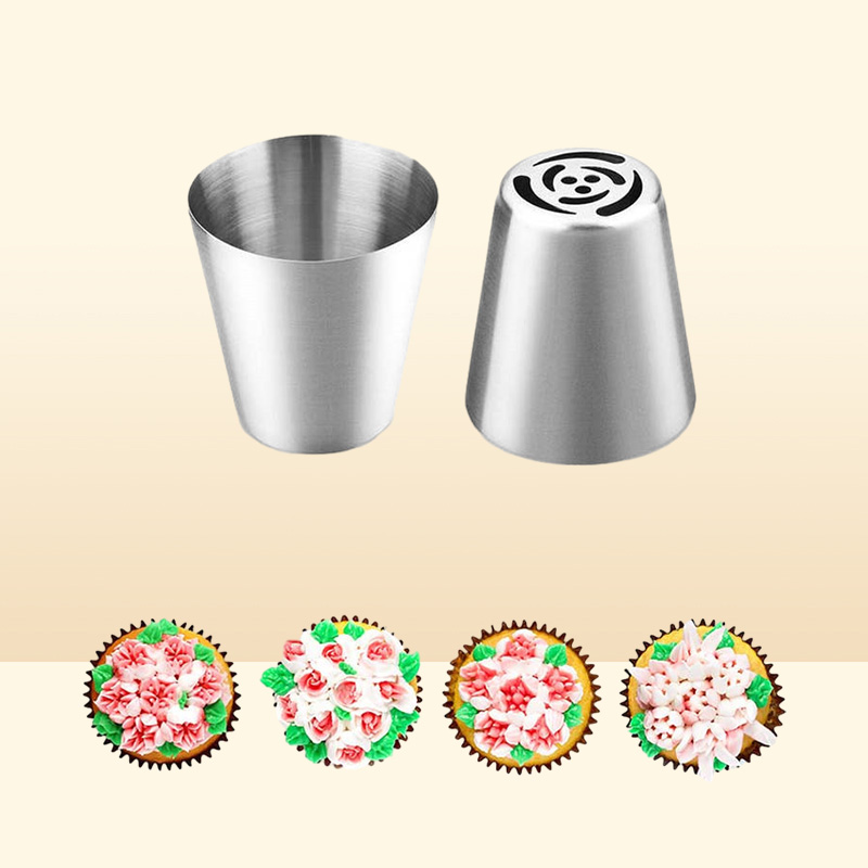 14pcSet Russian Tulip Icing Piping Nozzles Stainless Steel Flower Cream Pastry Tips Nozzles Bag Cupcake Cake Decorating Tools 2016619658
