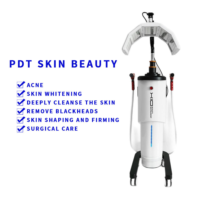 New Upgrade Photodynamic Skin Beauty Smoothing Scar Acne Repairing Thermotherapy Face Lifting Acne Treatment 273Pcs Lamps LED 3 In 1 Vertical Salo