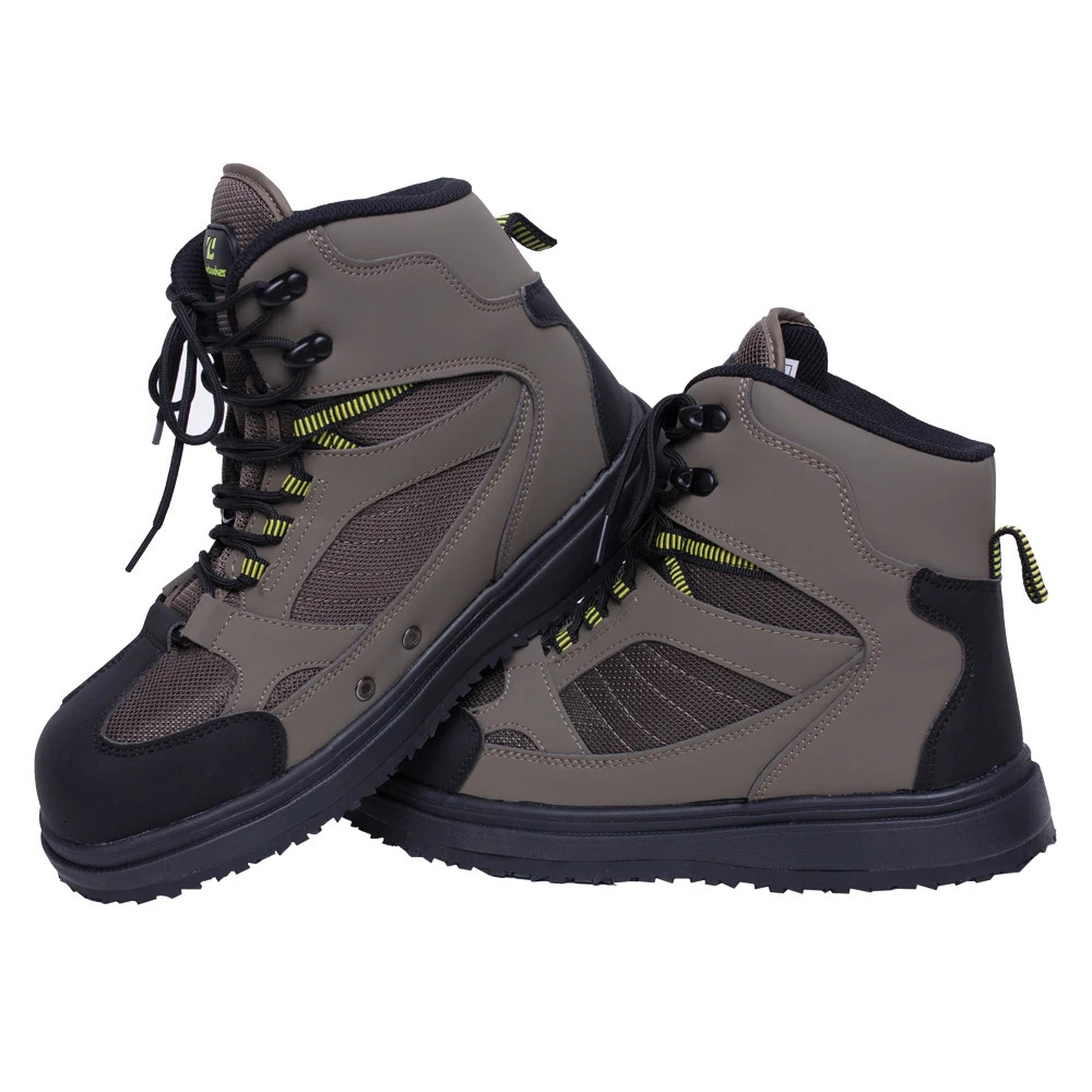 Men's Fishing Wading Boots Anti-slip Fly Fishing Waders Rubber Sole Boot Outdoor Breathable Upstream Shoes 231226