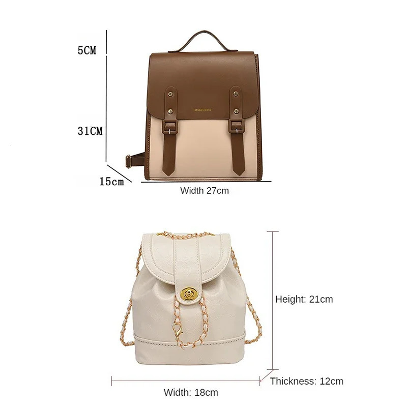 Handmade Making School Bag Set Hand Stitching Leather Craft DIY Backpack Kit Sewing Material for Bag Handbag Accessories 231226
