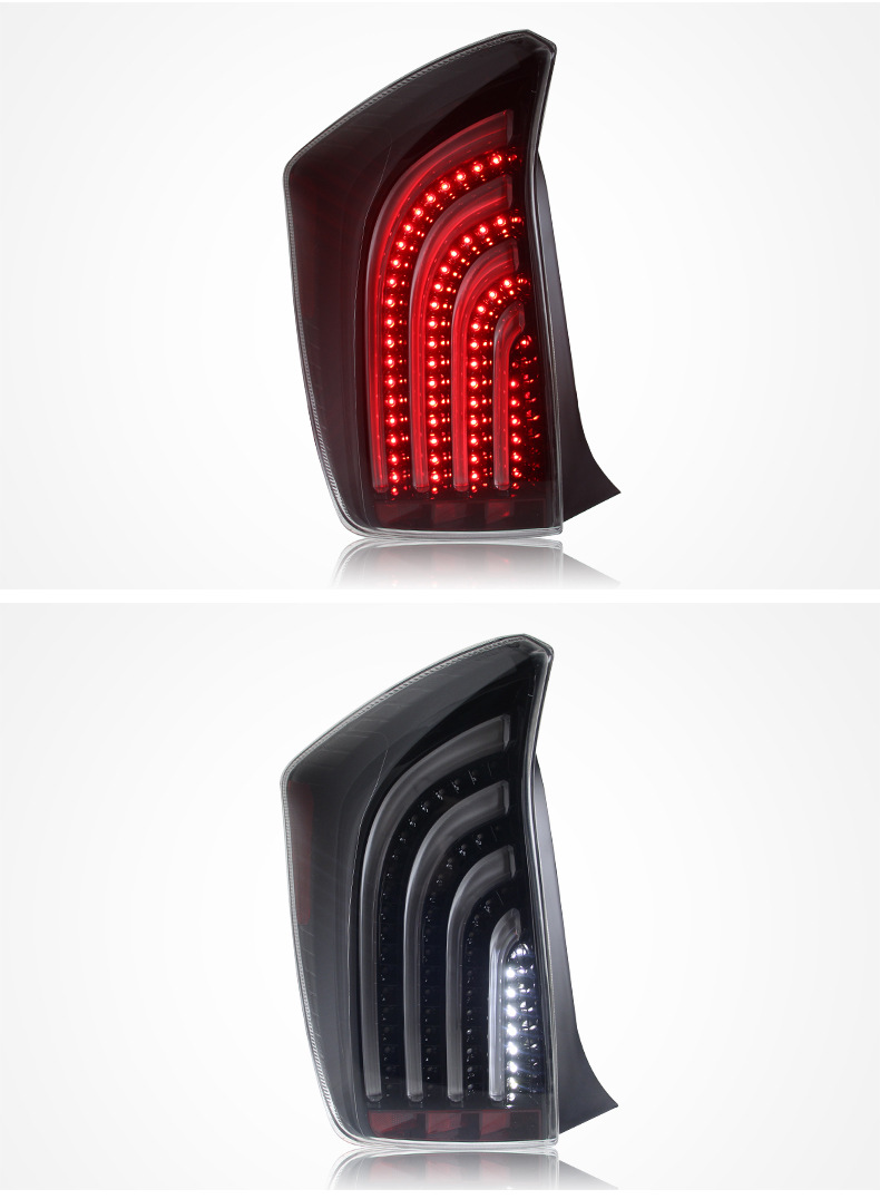 LED Taillight For Toyota PRIUS 2010-2012 Taillights LED DRL Running Lights Fog Lights Angel Eyes Rear Parking Lights
