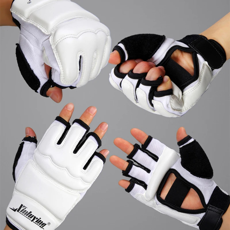 Boxing Gloves Half Fingers Adults Boxing Fighting Kids Sandbag Training MMA Sanda Karate Muay Thai Fitness Taekwondo Protector 231225