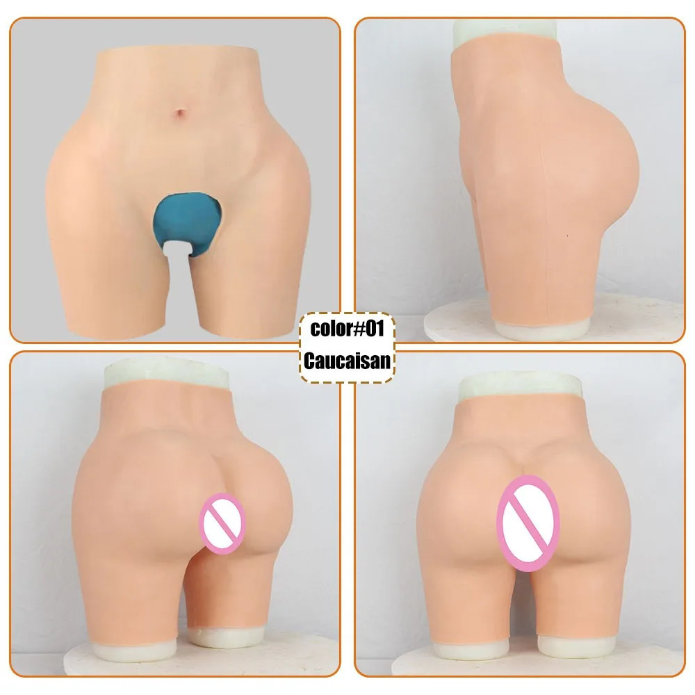 Silicone Butt Enhancement Padded Pes Big Hips Up Buttocks Underpants 0.3/0.48/0.63/1 Inch Hips Dark Color 231225