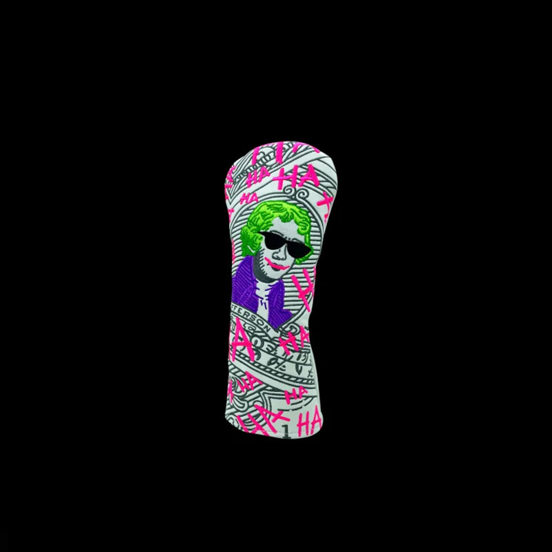 High-end clown president Golf Club #1 #3 #5 Wood Headcovers Driver Fairway Woods Cover PU Leather Head Covers Golf Putter 231225