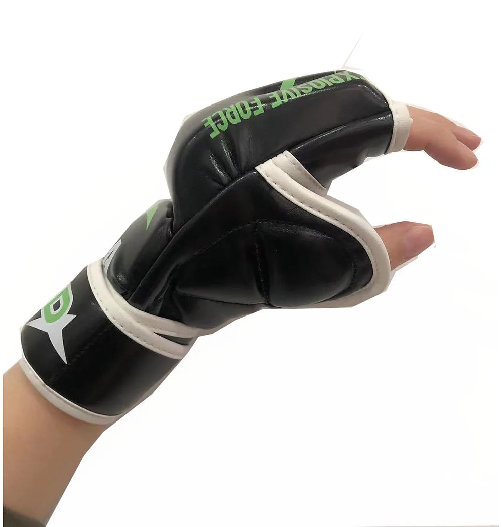 Half Finger MMA Gloves for Men PU Boxing Karate Muay Thai Free Fight Sanda Muay Thai Fighting Kick Boxing Training Equipment 231225