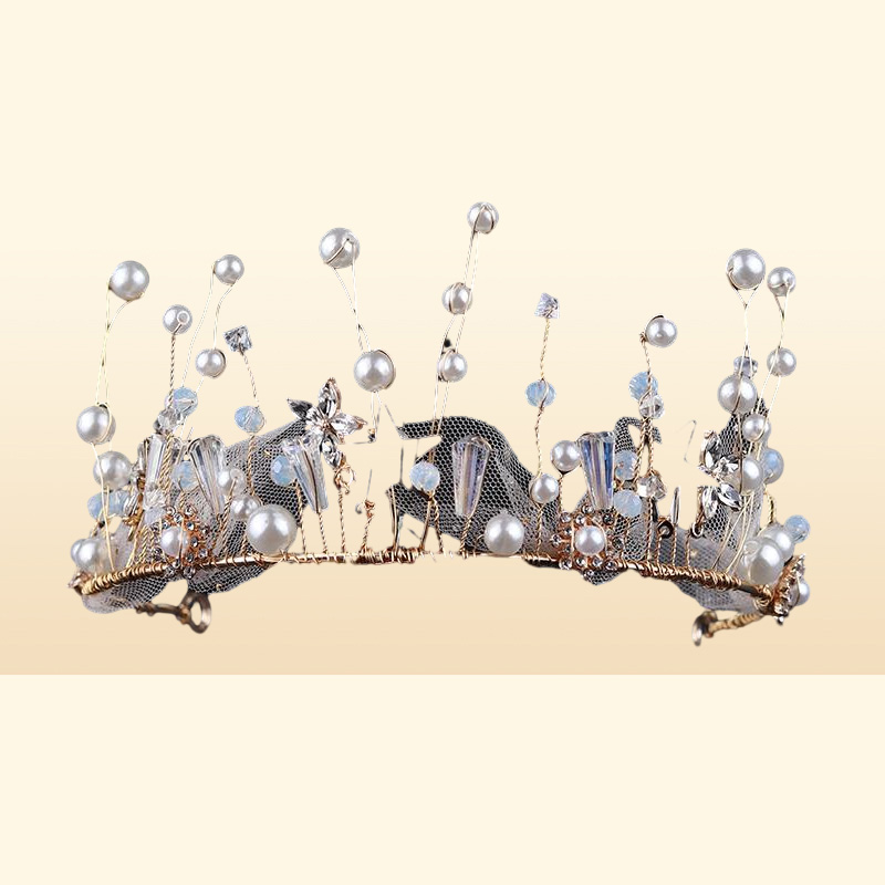 Headpieces The Bride Wedding Dress Manual Headdress Crown Is Deserve To Act Role Of Super Sweet Fairy Hair Hoop Suit Korean Silk