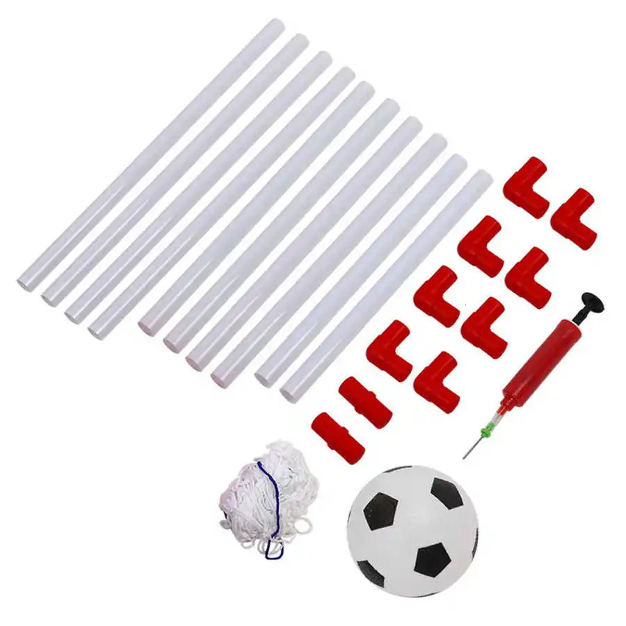 106120cm Indoor Outdoor Mini Children Football Soccer Goal Post Net Set with Ball Pump Kids Football Sport Toy Official Size 231225
