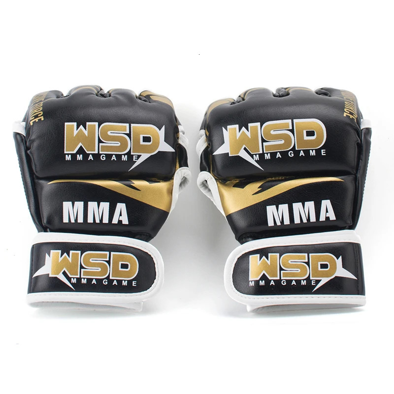 Half Finger MMA Gloves for Men PU Boxing Karate Muay Thai Free Fight Sanda Muay Thai Fighting Kick Boxing Training Equipment 231225