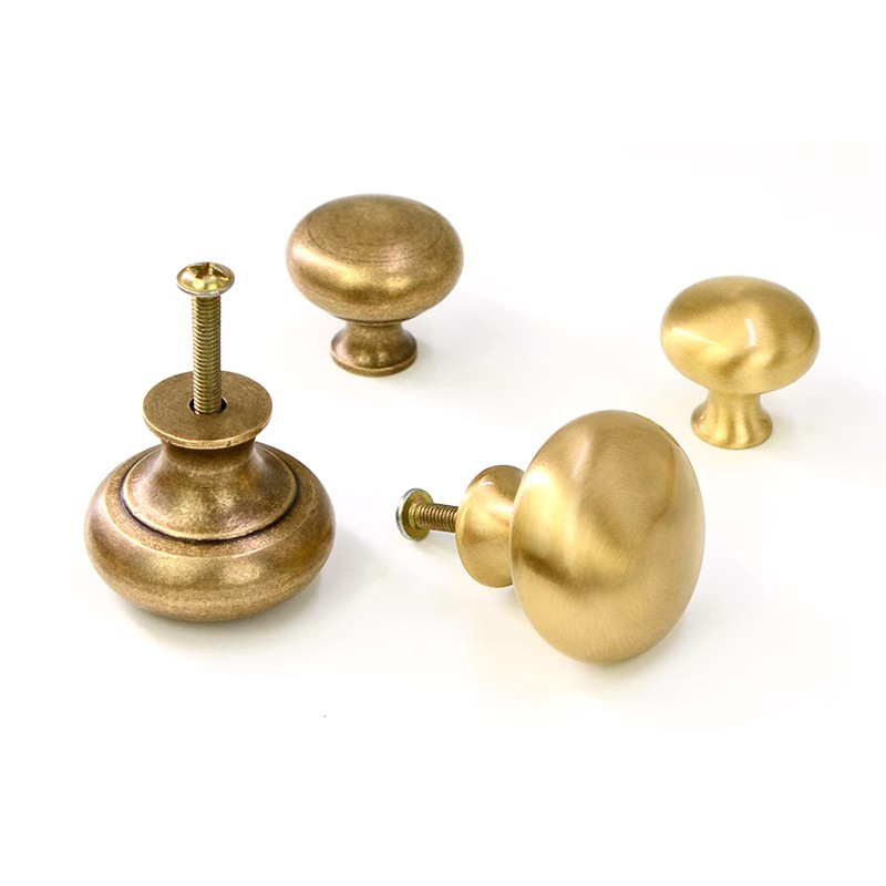 2 pcs Antique solid simple drawer knob furniture hardware cabinet wardrobe shoe door single hole handle cone pull