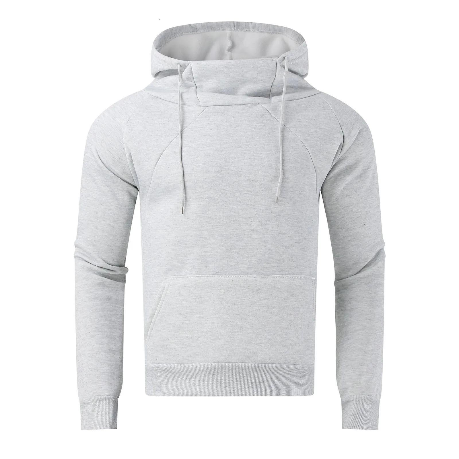 Autumn Hoodie Turtleneck Winter Hoodie Men Autumn Hip Hop Youth Windbreaker Japanese Streetwear Korean Trend Men Clothing 231226