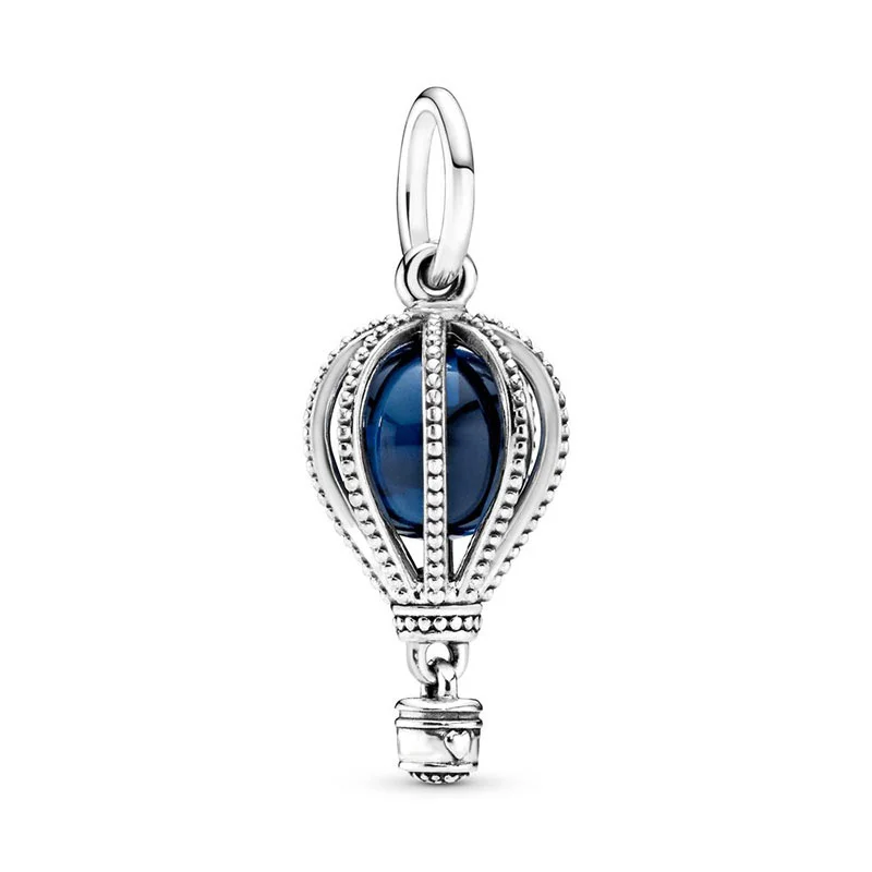 Silver 2024 New Various Hot Air Ball Pendant Series Charm Fit S925 Snake Plate Bracelet Women's Jewelry Gift DIY Free Shipping