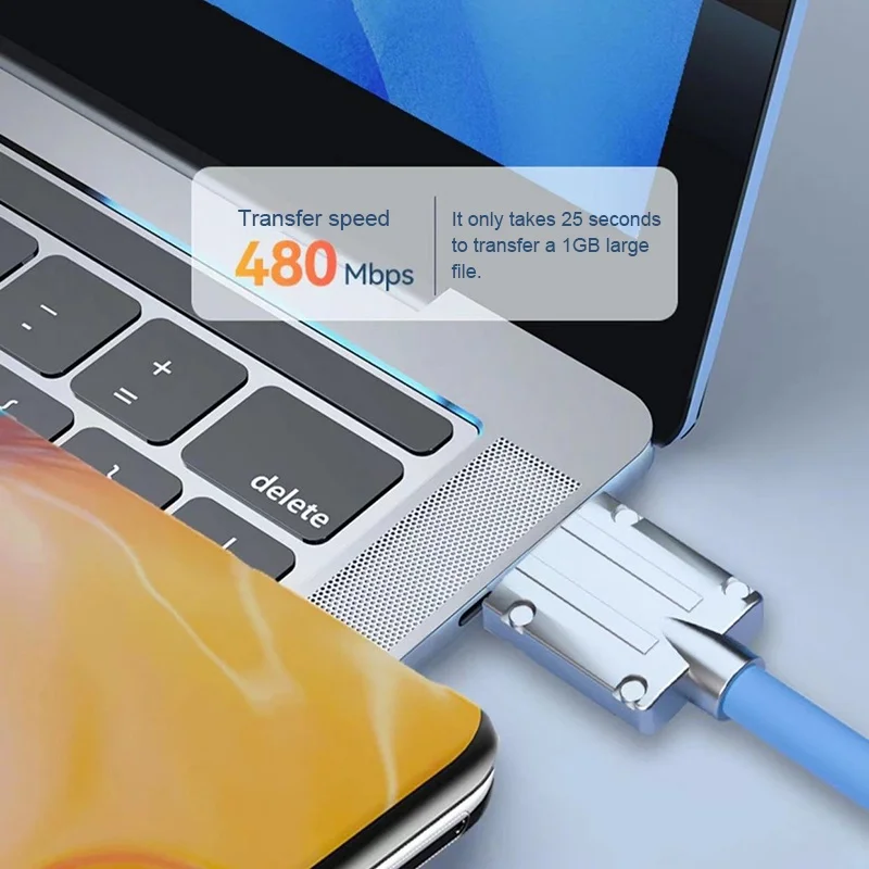 2 in 1 100W 6A Super Fast Charging Type C Liquid Silicone Charge USB Bold 6.0mm Data Line Cable For Huawei Samsung S24 IPhone 15